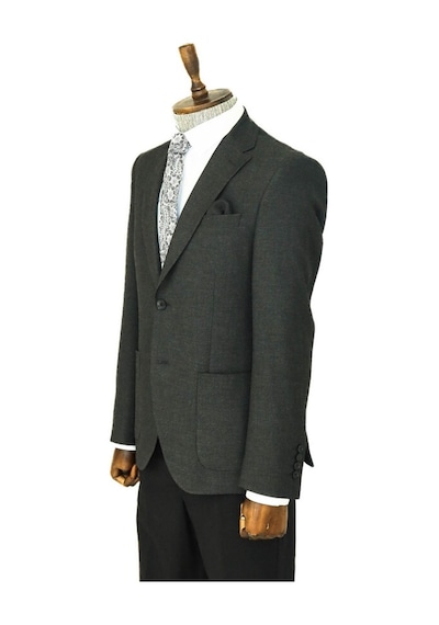 Wessi Kendinden Desenli Slim Fit Sivri Yaka Antrasit Erkek Ceket 001 Wessi Kendinden Desenli Slim Fit Sivri Yaka Antrasit Erkek Ceket 001
