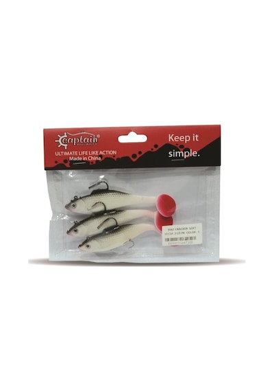 Captain 3567 Cracker Soft 10 CM 3' lü Paket Sahte Silikon Yem