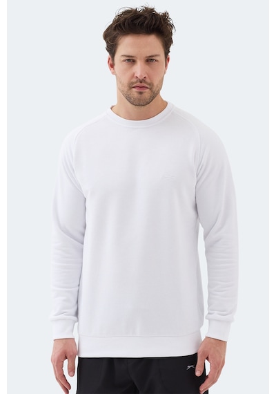 Slazenger Nadav Erkek Beyaz Sweatshırt Beyaz