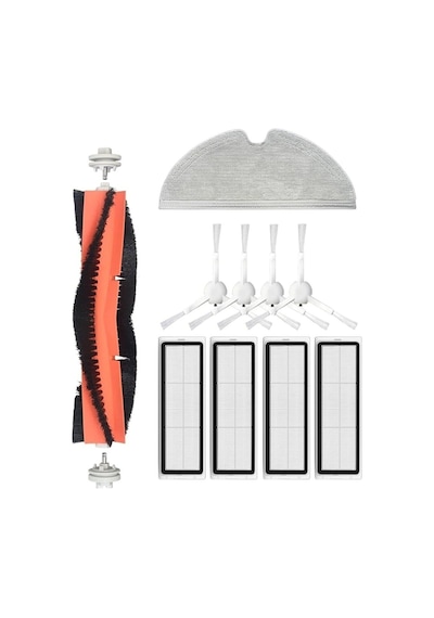 Xiaomi Uyumlu 1C Vacuum Mop (Stytj01Zhm)-Dreame F9 Uyumlu Yedek Fırça Hepa Filtre Mop Seti-10 Parça - ekstore456789
