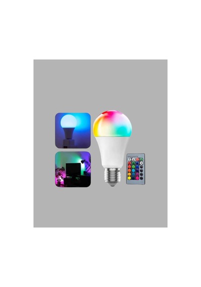 Rgb Uzaktan Kumandalı Led Ampul 16 Renk A Kalite 2025 Model Orijinal Mariposascrt Belirtilmemiş