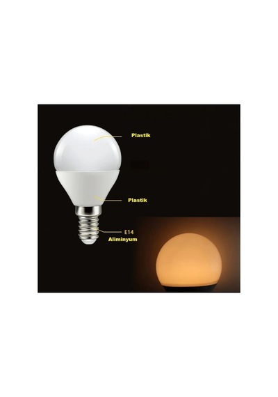 Ct-4233 6w Led Ampul 3200k Günışığı Tasarruflu Uzun Ömürlü E14 Duy