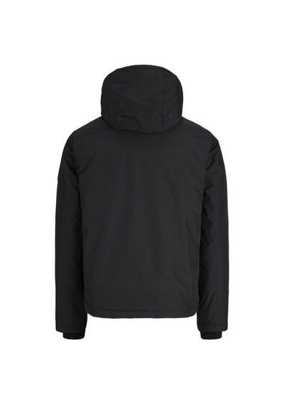 Jack & Jones Erkek Bagcik Ayarli Kapüsonlu Ceket - Fusion - 12302241 Siyah