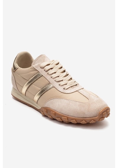 Flux Bej Süet Kadın Günlük Sneaker Bej