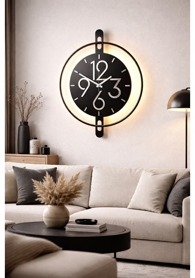 Pey Aksesuar Metal -çelik Gövde -ideal Boy 40x50cm - Metal Ledli Duvar Dekor ...... Mobilya Ma46-siyah-siyah-gold