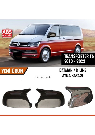 Transporter T5 Batman Ayna Kapağı 2004-2009 Piano Black