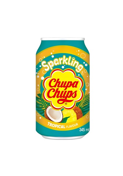 Chupa Chups Tropical Flavoured Sparkling Drink 345ml