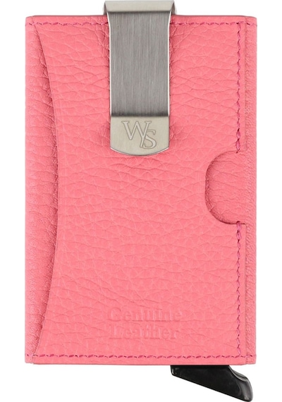 Walsmart Cover Clip Floater Akıllı Mekanizmalı Deri Cüzdan Pembe