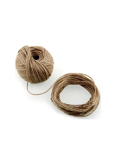 Naturel Doğal Jüt İp Hasır İp Süsleme İpi 100 Gr-100 Metre 2mm Kalınlık 10 Adet 10 Adet