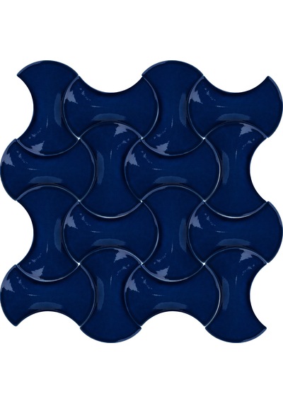 Can Seramik - 12x20 Cm. Kabartmalı Kemik Çini Karo N11.95