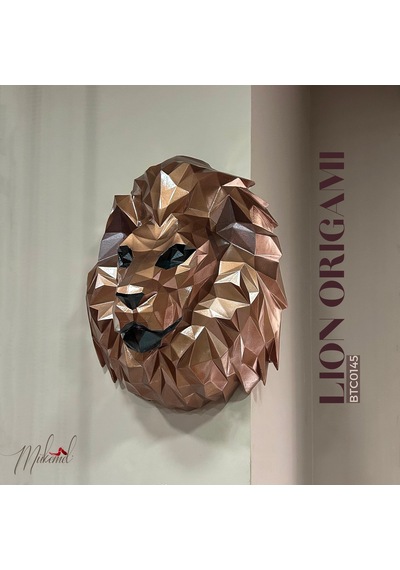 Aslan Origami Yaratıcılığı, Sevimli Hayvanı, El Yapımı Dekoru Ku