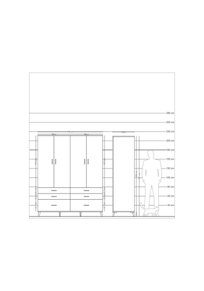 Kronos Gardrop 8 Raflı 6 Çekmeceli 4 Kapaklı 176x59x221 Antrasit-antrasit Antrasit Kronos Gardrop 8 Raflı 6 Çekmeceli 4 Kapaklı 176x59x221 Antrasit-antrasit Antrasit