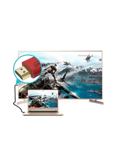 Triline Hdmi Kablo Sargılı 1.5 Metre Çift Filtre