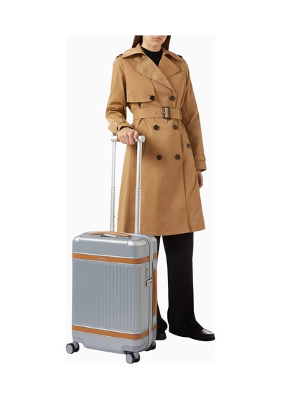 Paravel Aviator Carry-on Plus Kabin Boyu Trolley Valiz, Skyline Silver Gümüş