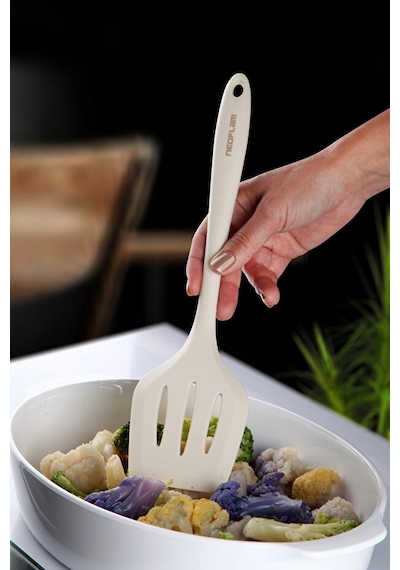 Neoflam Silikon Izgaralı Spatula Bej D-neofkttrs Bej