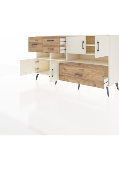 Hyperion Konsol 5 Raflı 4 Çekmeceli 4 Kapaklı 176x44x99 Aytaşı-ay Aytaşı-aytaşı/çam Hyperion Konsol 5 Raflı 4 Çekmeceli 4 Kapaklı 176x44x99 Aytaşı-ay Aytaşı-aytaşı/çam