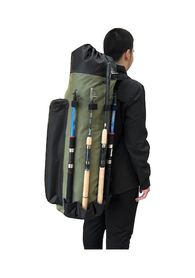 Euro Fish Kamış Çantası Boru Tipi Siyah-haki 80 Cm 38004