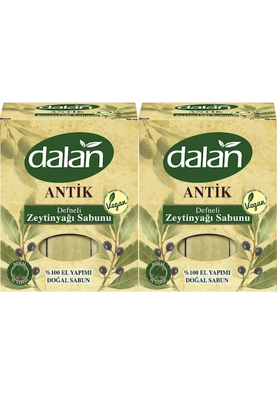 Dalan Antik Vegan El Yapımı Doğal Katı Defneli Zeytinyağı Sabunu 2 x 900 G