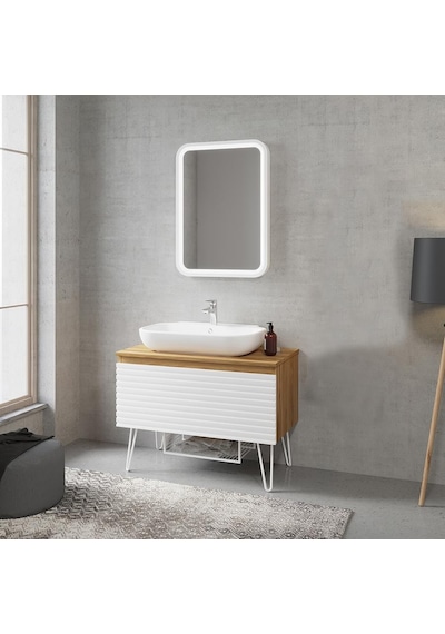 Denko Taylan 85 Cm Mdf Beyaz Banyo Dolabı Takımı Beyaz Denko Taylan 85 Cm Mdf Beyaz Banyo Dolabı Takımı Beyaz