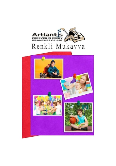 Artlantis Renkli Mukavva 5 Renk 35x50 Cm 1 Paket Sert Renkli Karton 1.0 Mm Okul Okul Öncesi Anasınıfı Hobi Etkinlik