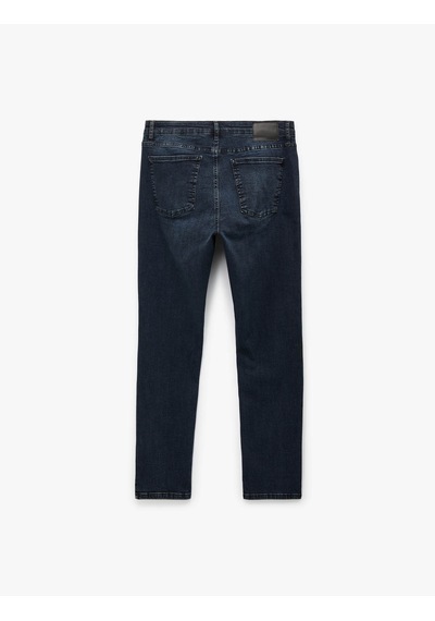 Koton Skinny Fit İndigo Erkek Jean Pantolon 7wam40090nd