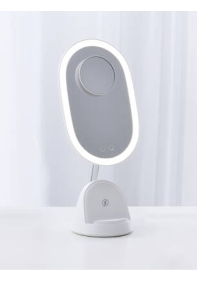 Range Beauty Lux Makyaj Aynası 15w Kablosuz Hızlı Şarj 3 Farklı Işık Dokunmatik Beyaz
