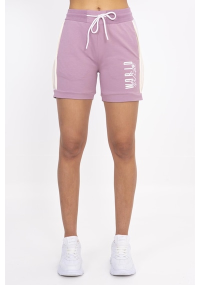 Maraton Sportswear Regular Kadın Basic Koyu Lila Şort 21159-koyu Lila