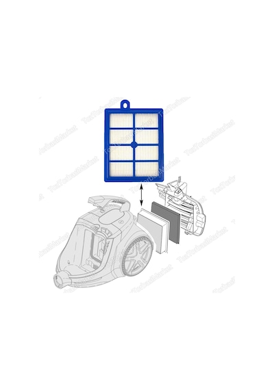 Beko Uyumlu Bks 2920 Performergo Süpürge Hepa Filtresi (524227939)