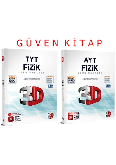 3d Yayınları Tyt - Ayt Fizik Soru Bankası Seti