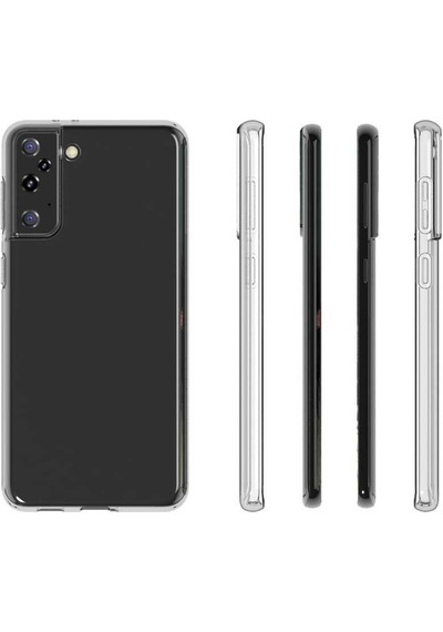 Rba Aksesuar Galaxy Uyumlu S21 Plus Kılıf Rba Süper Silikon Kapak - Renksiz Çok Renkli
