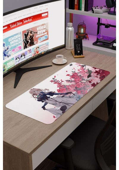 Violet Evergarden Anime V3 - 70x30 Xl Gaming Kauçuk Kaymaz Taban Mouse Pad Fare Altlığı