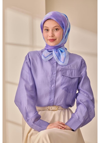 Silk Home Olinda İpek Eşarp 47004-19 Lila, Mavi, Pembe, Mor
