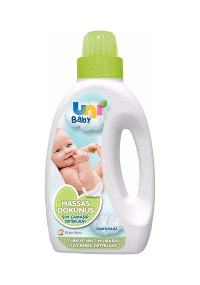 Uni Baby Hassas Dokunuş Hipoalerjenik Parfümsüz Çamaşır Deterjanı 1500 ML