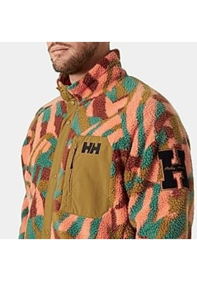 Helly Hansen Panorama Printed Pile Snap Mont Erkek Polar-28824-turuncu