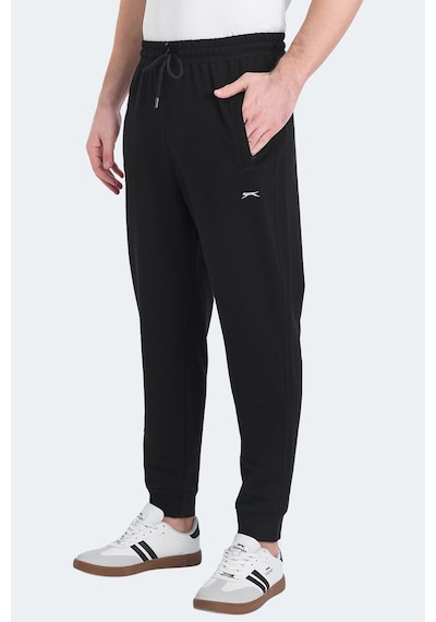 Slazenger Oluften I Erkek Cepli Siyah Eşofman Altı Siyah