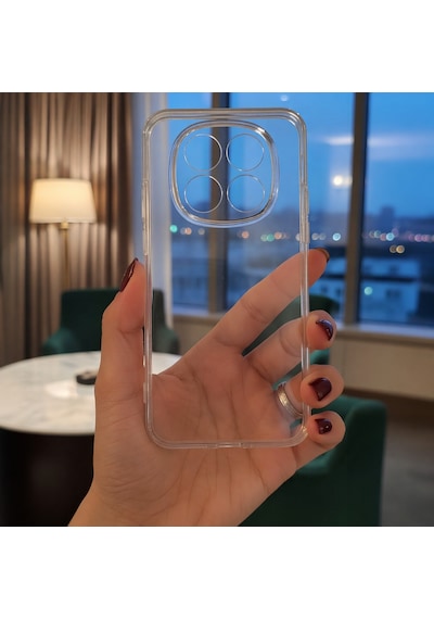 Redmi Note 15 Pro 5G Uyumlu Kılıf Şeffaf Kamera Korumalı 3D Şeffaf