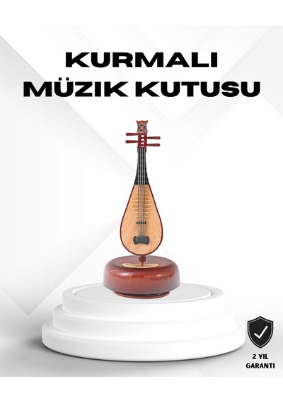 Figürlü - 510 - Müzik Kutusu Zarif Melodili - Spt-gld - Dekoratif Model Dekoratif Obje