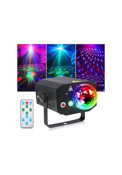 Quenlite QD-16 RGB 16 Çeşit Desen Sahne Led ve Lazer Işık