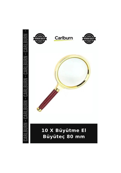 10 X Büyütme El Büyüteç 80 Mm Netleştirici Fonksiyonel Araç Büyük Gösteren