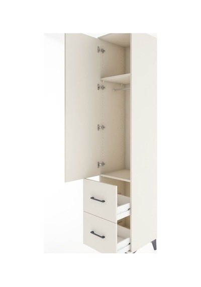 Hyperion Dolap 2 Raflı 2 Çekmeceli Tek Askılı 44x44x221 Aytaşı-aytaşı Aytası