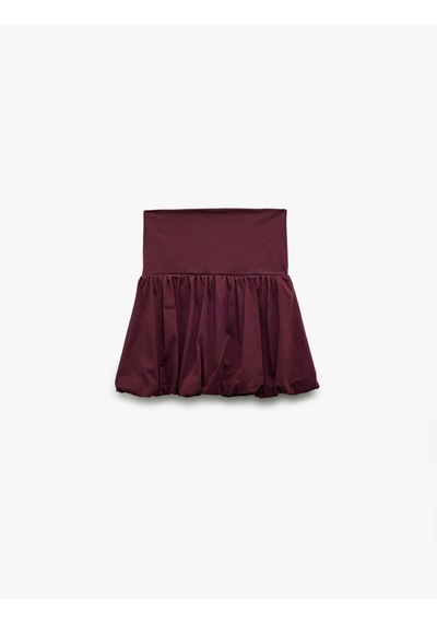 Koton Yüksek Bel Pamuklu Mini Spor Şort Etek Bordo 6wak40166nk Bordo Koton Yüksek Bel Pamuklu Mini Spor Şort Etek Bordo 6wak40166nk Bordo