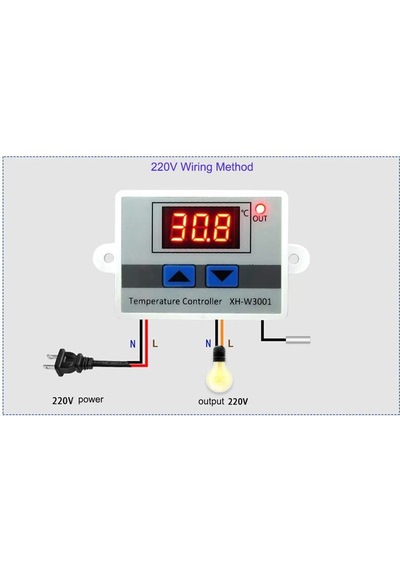Elektronikport-Xh-W3001 220V Ac Dijital Termostat (Sıcaklık Kontrol Devresi)