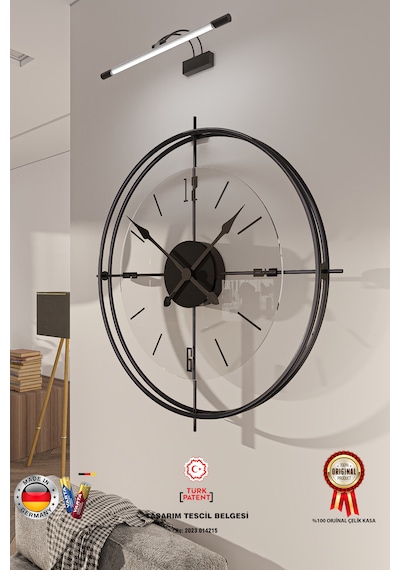 MetaQuartz Aksesuar Xxl 65 65 Siyah Deluxe Şeffaf Cam Iskandinav Modern Dekoratif Siyah