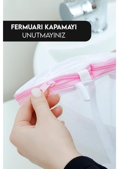 Kirli Çamaşır Filesi Çok Amaçlı Çamaşır Filesi Kumaş Beyaz 35 X 50 Cn Diğer