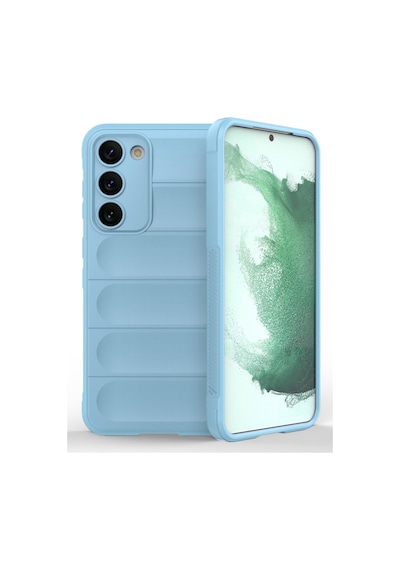 Samsung Galaxy  Uyumlu,  S23 Plus Kılıf Optimum Silikon - Sky Blue