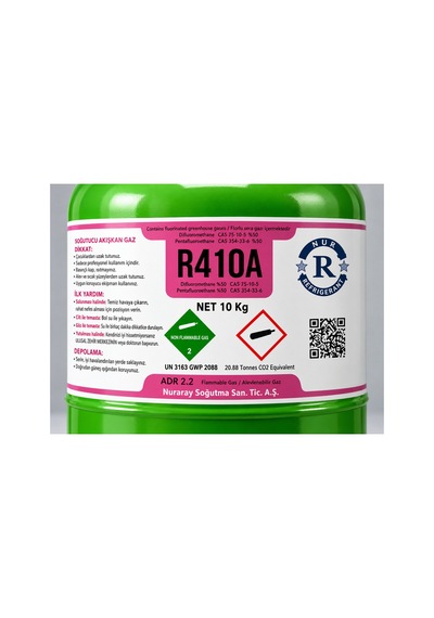 Tura Gaz R410a Soğutucu Gaz 10 Kg Yeşil