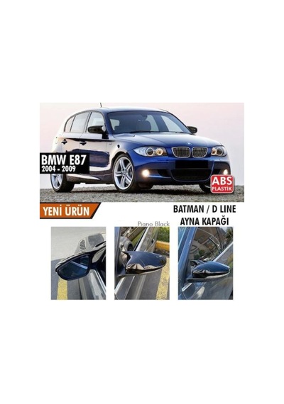 Bmw E87 Yarasa Ayna Kapak - piano Black 2004 - 2009
