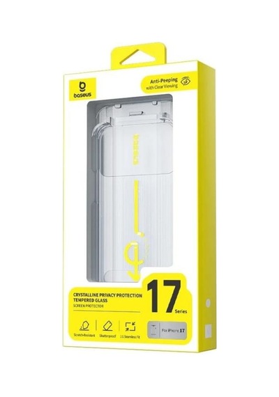 Crystalline Iphone 17 Pro Prıvacy Hd Temperli Cam Ekran Koruyucu
