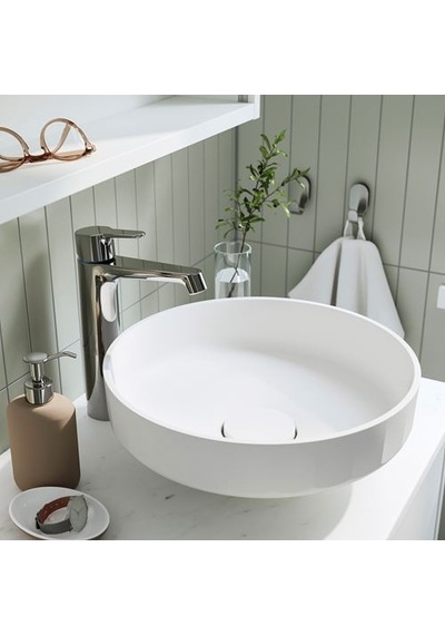 Ikea Lersjön Lavabo, Beyaz, 38x14 Cm