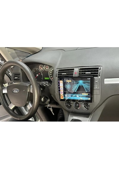 For-x Ford C-max 2004-2010 -9''android Gerçek 2+32 Gb / 4 Çekirdek 1.6ghz / Wıfı 5.0ghz / Bt 5.4-kablosuz Carplay-hd Kameralı 9"